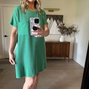 Entro Vibrant Green Mini Dress